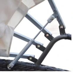 Lit De Jardin Avec Auvent Résine Tressée Marron Velass -Esprit Plein Air lit de jardin avec auvent resine tressee marron velass 3666722560085 384416