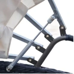 Lit De Jardin Avec Auvent Résine Tressée Noire Velass -Esprit Plein Air lit de jardin avec auvent resine tressee noire velass 3666722560061 384425