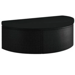 Lit De Jardin Avec Parasol Tissu Et Résine Tressée Noire Uvo 5 Lit De Jardin Avec Parasol Tissu Et Résine Tressée Noire Uvo -Esprit Plein Air lit de jardin avec parasol tissu et resine tressee noire 3666722552752 400433