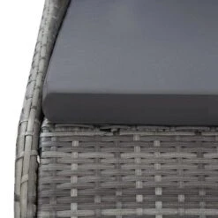 Lit De Jardin Gris 200x139 Cm Résine Tressée -Esprit Plein Air lit de jardin gris 200x139 cm resine tressee 8719883860411 980756