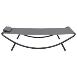 Lit De Jardin Gris 200x90 Cm Acier 2 -Esprit Plein Air lit de jardin gris 200x90 cm acier 3666722528283 554105