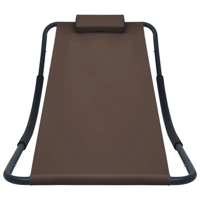 Lit De Jardin Marron 200x90 Cm Acier 2 Lit De Jardin Marron 200x90 Cm Acier â Image 2