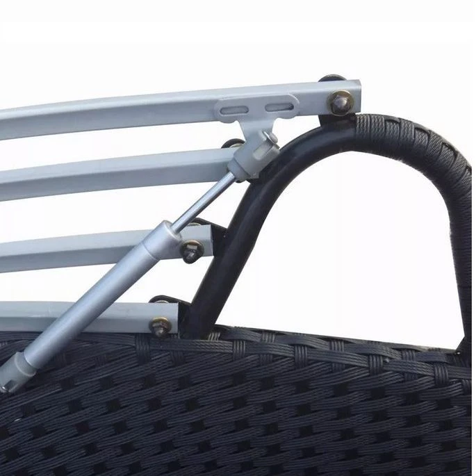 Lit De Jardin Rond Avec Auvent Résine Tressée Noire Miaden 3 Lit De Jardin Rond Avec Auvent Résine Tressée Noire Miaden – Image 3