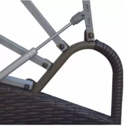 Lit De Jardin Rond Avec Toit Résine Tressée Marron Velass -Esprit Plein Air lit de jardin rond avec toit resine tressee marron velass 8718475502500 384412