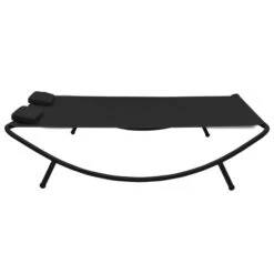 Lit De Repos D'extérieur Tissu Noir -Esprit Plein Air lit de repos d exterieur tissu noir 3666722354554 944112