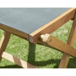 Lot De 2 Chaises De Jardin En Bois D'acacia FSC Et Assise Textilene - 50 X 57 X 90 Cm - Gris -Esprit Plein Air lot de 2 chaises de jardin en bois d acacia fsc et assise textilene 50 x 57 x 90 cm gris 3612407958265 1246383