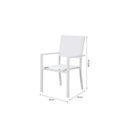 Lot De 2 Fauteuils A Manger De Jardin - Aluminium - 54 X 57 X 88 Cm -Esprit Plein Air lot de 2 fauteuils a manger de jardin aluminium 54 x 57 x 88 cm 3619999329695 1327434