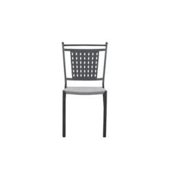 Lot De 4 Chaises A Manger De Jardin - Style Zellige - Acier Thermolaqué + Textilene - 50 X 59 X 91 Cm -Esprit Plein Air lot de 4 chaises a manger de jardin style zellige acier thermolaque textilene 50 x 59 x 91 cm 3619999329817 1297404