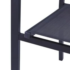 Lot De 4 Fauteuils De Jardin En Aluminium Assise Textilene - 57 X 56 X 87 Cm - Gris -Esprit Plein Air lot de 4 fauteuils de jardin en aluminium assise textilene 57 x 56 x 87 cm gris 3612408313933 597546