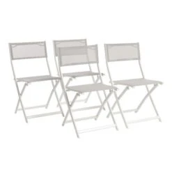 Lot De 6 Chaises Pliantes Alu Textilene