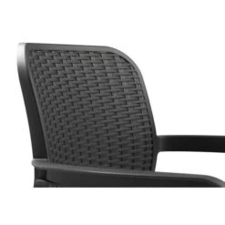 Lots De 6 Fauteuils Monoblocs Coloris Graphite - Empilables En Résine De Synthese - Imitation Rotin Tressé - ALLIBERT BY KETER - BEL -Esprit Plein Air lots de 6 fauteuils monoblocs coloris graphite empilables en resine de synthese imitation rotin tresse allibert by keter bel 8711245151786 728758