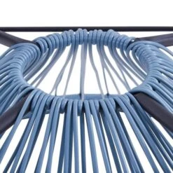 MANA Fauteuil Design En Forme D'oeuf - Cordage En Plastique Bleu Pastel -Esprit Plein Air mana fauteuil design en forme d oeuf cordage en plastique bleu pastel 3612408086745 429854