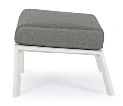 Pouf De Jardin Carré Aluminium Blanc Et Gris Keman L 60 Cm -Esprit Plein Air pouf de jardin carre aluminium blanc et gris keman l 60 cm 3666722592307 1391476