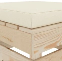 Pouf De Jardin Coussin Beige Et Palette Pin Massif Clair Inech -Esprit Plein Air pouf de jardin coussin beige et palette pin massif clair 8719883895734 400704