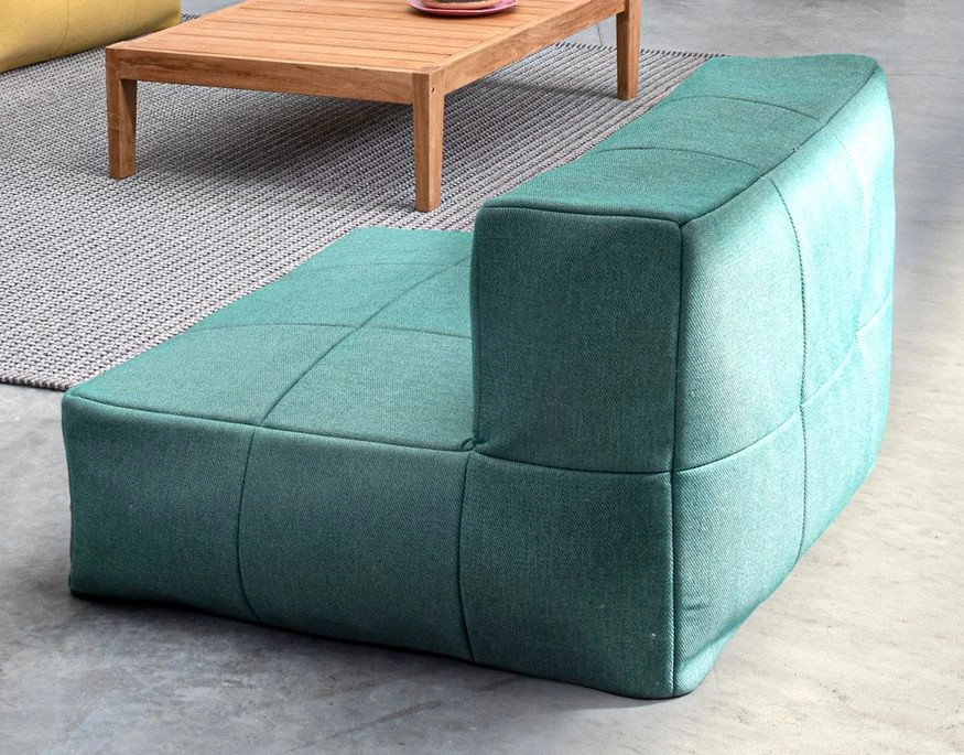 Pouf De Jardin En Aluminium Vert D'eau Sady 2 Pouf De Jardin En Aluminium Vert D'eau Sady – Image 2