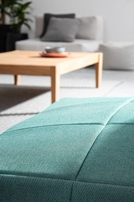 Pouf De Jardin En Aluminium Vert D'eau Sady 6 Pouf De Jardin En Aluminium Vert D'eau Sady – Image 6