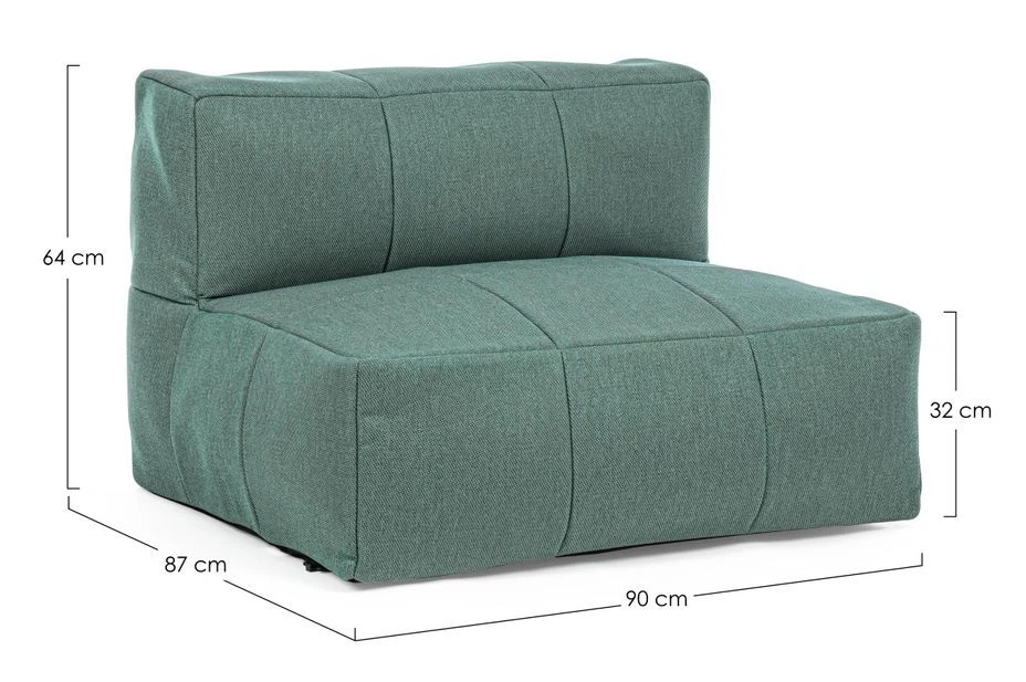 Pouf De Jardin En Aluminium Vert D'eau Sady 9 Pouf De Jardin En Aluminium Vert D'eau Sady – Image 9