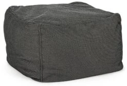 Pouf De Jardin En Tissu Olefin Anthracite Sady
