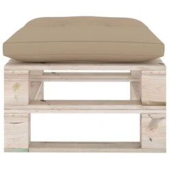 Repose-pied Palette De Jardin Avec Coussin Beige Bois De Pin -Esprit Plein Air repose pied palette de jardin avec coussin beige bois de pin 3666722887106 1194704
