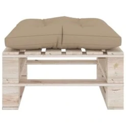 Repose-pied Palette De Jardin Avec Coussin Beige Bois De Pin -Esprit Plein Air repose pied palette de jardin avec coussin beige bois de pin 3666722887106 1194705
