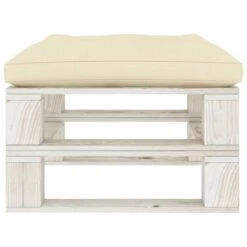 Repose-pied Palette De Jardin Avec Coussin Crème Bois 3 9 Repose-pied Palette De Jardin Avec Coussin Crème Bois 3 -Esprit Plein Air repose pied palette de jardin avec coussin creme bois 3666722146913 1281566
