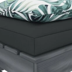 Repose-pied Palette De Jardin Avec Coussin Fleur Bois -Esprit Plein Air repose pied palette de jardin avec coussin fleur bois 8719883898711 1281194