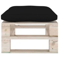 Repose-pied Palette De Jardin Avec Coussin Noir Bois De Pin 8 Repose-pied Palette De Jardin Avec Coussin Noir Bois De Pin -Esprit Plein Air repose pied palette de jardin avec coussin noir bois de pin 3666722887137 1194686
