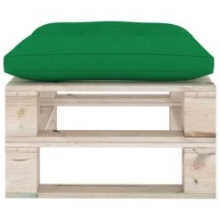Repose-pied Palette De Jardin Avec Coussin Vert Bois De Pin 8 Repose-pied Palette De Jardin Avec Coussin Vert Bois De Pin -Esprit Plein Air repose pied palette de jardin avec coussin vert bois de pin 8720286304907 1194716