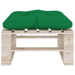 Repose-pied Palette De Jardin Avec Coussin Vert Bois De Pin 9 Repose-pied Palette De Jardin Avec Coussin Vert Bois De Pin -Esprit Plein Air repose pied palette de jardin avec coussin vert bois de pin 8720286304907 1194717