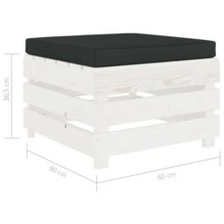 Repose-pied Palette De Jardin Et Coussin Noir Bois -Esprit Plein Air repose pied palette de jardin et coussin noir bois 8719883896199 1280526