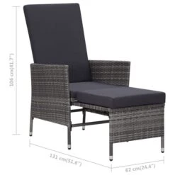 Salon De Jardin 2 Pcs Avec Coussins Résine Tressée Gris 6 -Esprit Plein Air salon de jardin 2 pcs avec coussins resine tressee gris 3666722364324 935727