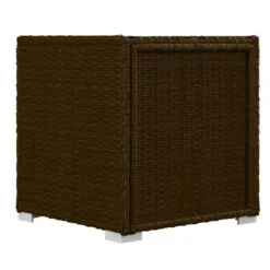 Set Chaise Longue Et Table Tissu Blanc Et Résine Marron Viali -Esprit Plein Air set chaise longue et table tissu blanc et resine marron 3666722554428 389560