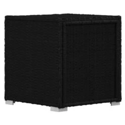 Set Chaise Longue Et Table Tissu Et Résine Tressée Noir Viali -Esprit Plein Air set chaise longue et table tissu et resine tressee noir 3666722554404 389569