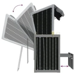 Strandkorb Avec Auvent Résine Tressée Et Bois Solide Anthracite 2 -Esprit Plein Air strandkorb avec auvent resine tressee et bois solide anthracite 3666722124461 1346229