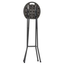 Tabouret Haut Pliable Polyéthylène Marron Nesly - Lot De 2 -Esprit Plein Air tabouret haut pliable polyethylene marron nesly lot de 2 3666722560016 384481