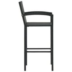Tabourets De Bar 2 Pcs Noir Résine Tressée -Esprit Plein Air tabourets de bar 2 pcs noir resine tressee 3666722354820 943909