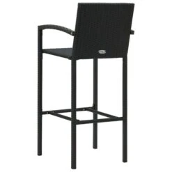 Tabourets De Bar 2 Pcs Noir Résine Tressée -Esprit Plein Air tabourets de bar 2 pcs noir resine tressee 3666722354820 943910