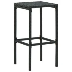 Tabourets De Bar Avec Coussins 4 Pcs Noir Résine Tressée -Esprit Plein Air tabourets de bar avec coussins 4 pcs noir resine tressee 3666722354875 943868