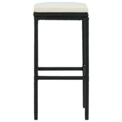 Tabourets De Bar Avec Coussins 4 Pcs Noir Résine Tressée -Esprit Plein Air tabourets de bar avec coussins 4 pcs noir resine tressee 3666722354875 943869