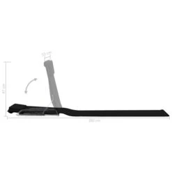 Tapis De Plage Pliables 2 Pcs Acier Et Tissu Noir -Esprit Plein Air tapis de plage pliables 2 pcs acier et tissu noir 3666722931120 978267