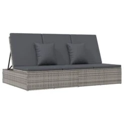 Transat Convertible Avec Coussin Résine Tressée Gris Foncé -Esprit Plein Air transat convertible avec coussin resine tressee gris fonce 3666722124782 1345166