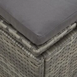 Transat Convertible Avec Coussin Résine Tressée Gris Foncé -Esprit Plein Air transat convertible avec coussin resine tressee gris fonce 3666722124782 1345172