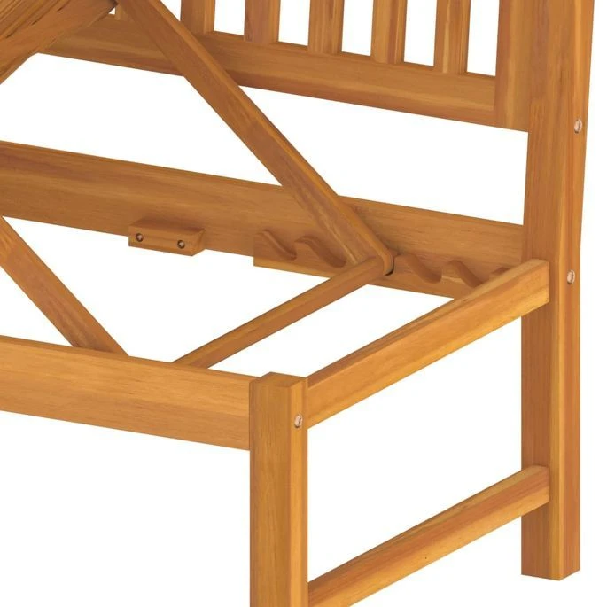 VidaxL Lit De Jour Avec Coussin Gris 200x60x75 Cm Bois D'acacia Solide 7 VidaxL Lit De Jour Avec Coussin Gris 200x60x75 Cm Bois D'acacia Solide – Image 7